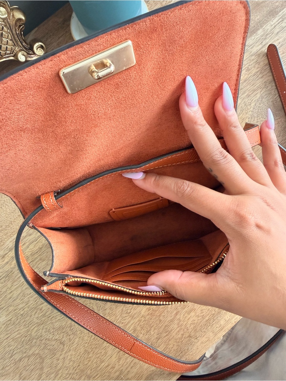 Coach Crossbody Bag in Orange - Picture 3 of 6